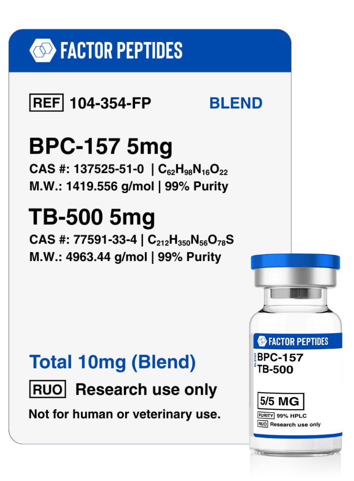 BPC157 + TB500 - Factor Peptides - Tissue Repair Peptides