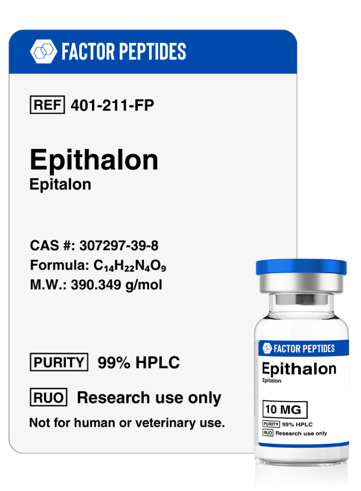 Epithalon 10 mg - Anti Aging Peptides - Factor Peptides