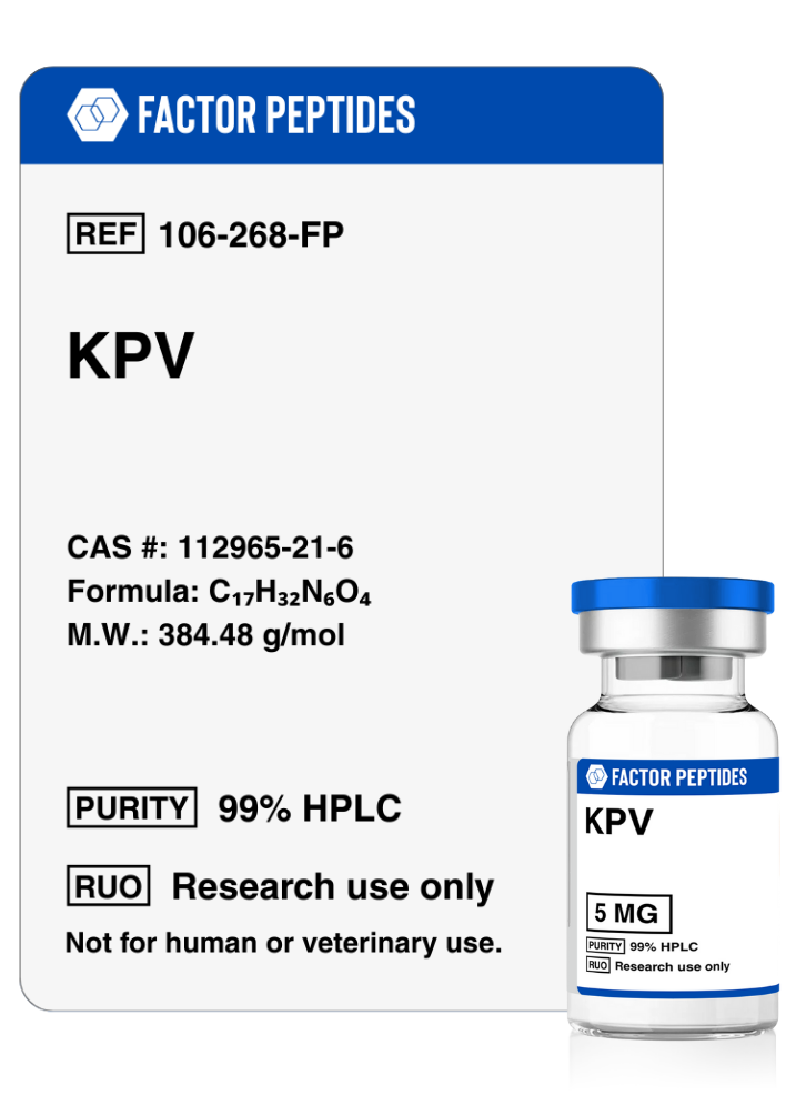 KPV Peptide - Anti Aging Peptides - Factor Peptides
