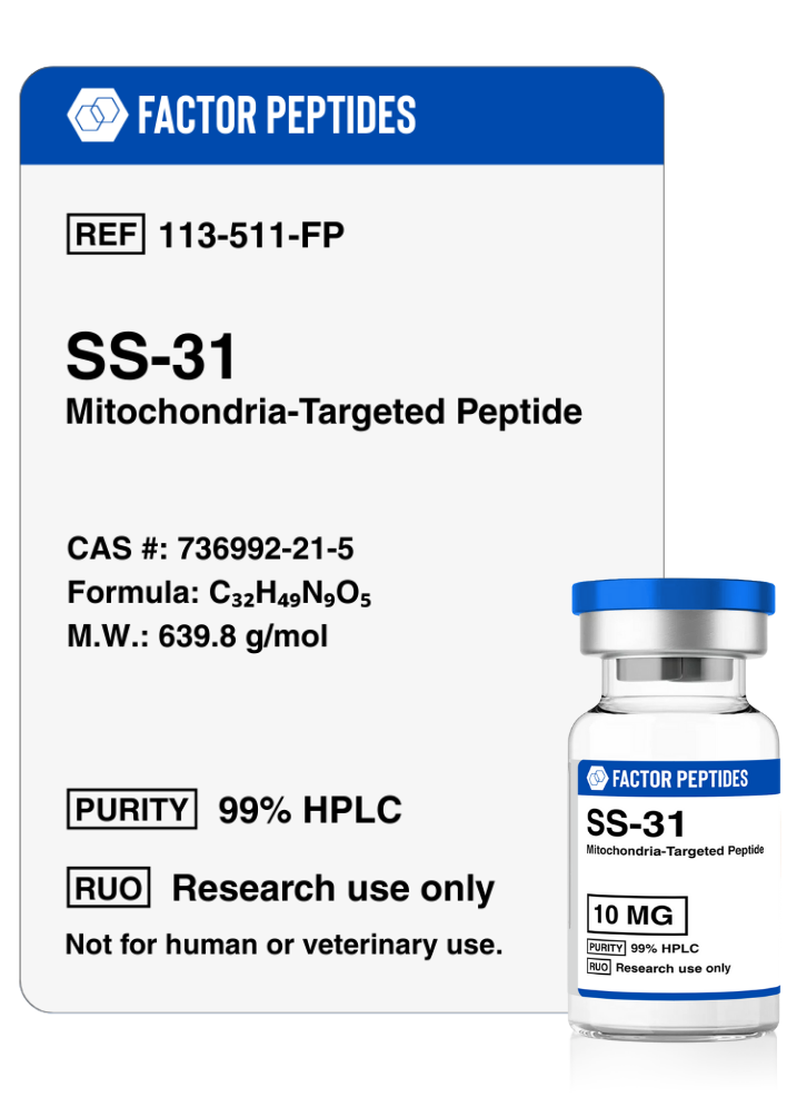 SS-31 Peptide - SS-31 - Anti Aging Peptides - Factor Peptides