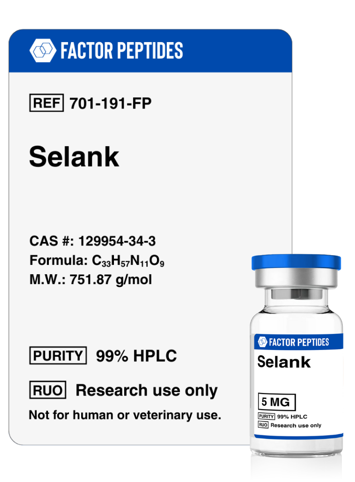 Selank Peptide - Cognitive and Mental Enhancement Peptides